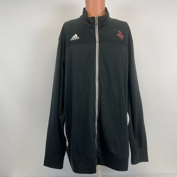 Adidas Houston Rockets Warm Up Clima Lite Track Jacket NBA Basketball Size 2XL - Picture 2 of 5